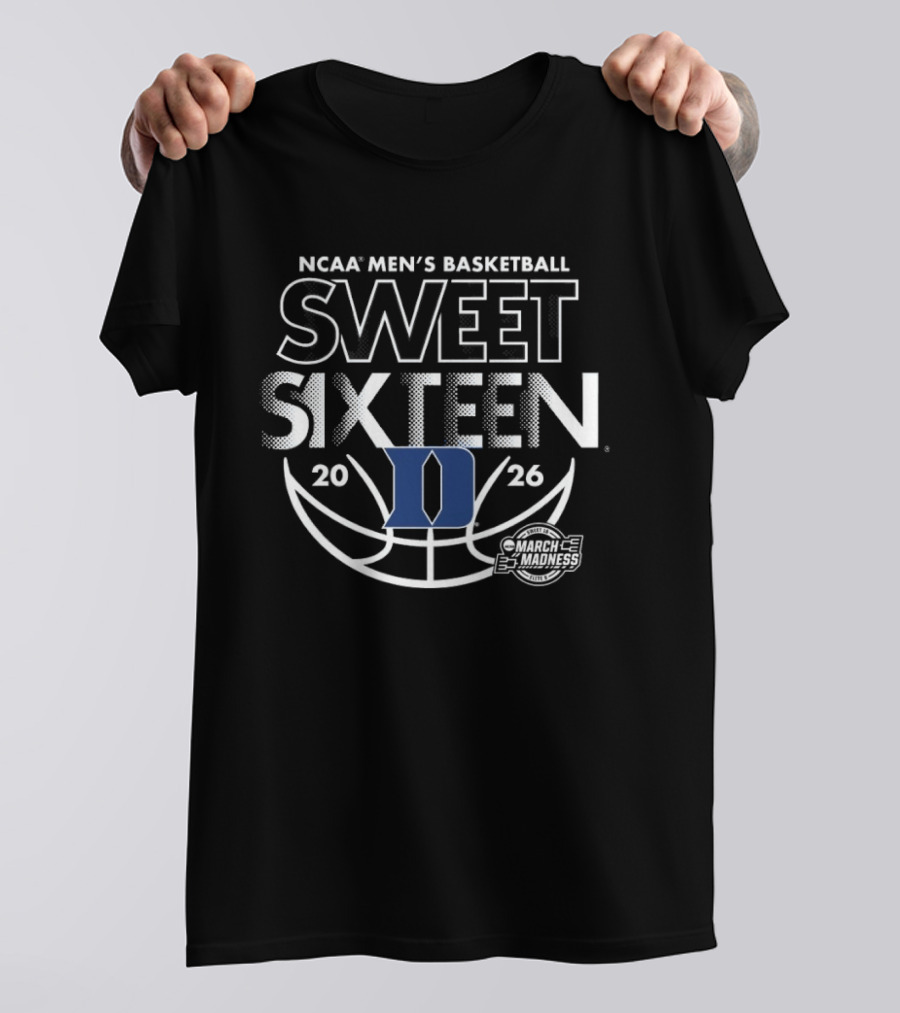 NCAA Men's Basketball Duke Blue Devils Sweet Sixteen 2026 T-Shirt