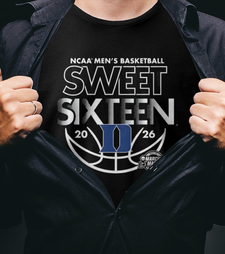 NCAA Men's Basketball Duke Blue Devils Sweet Sixteen 2026 T-Shirt