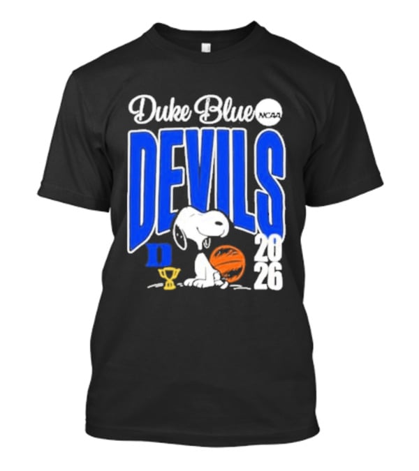 Duke Blue Devils Snoopy Basketball 2026 NCAA Champions T-Shirt