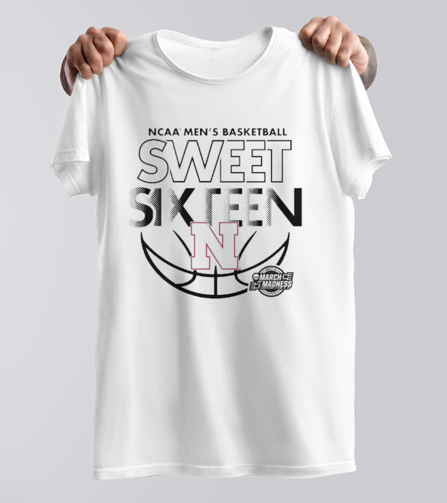 NCAA Men's Basketball Nebraska Cornhuskers March Madness Sweet Sixteen 2026 T-Shirt