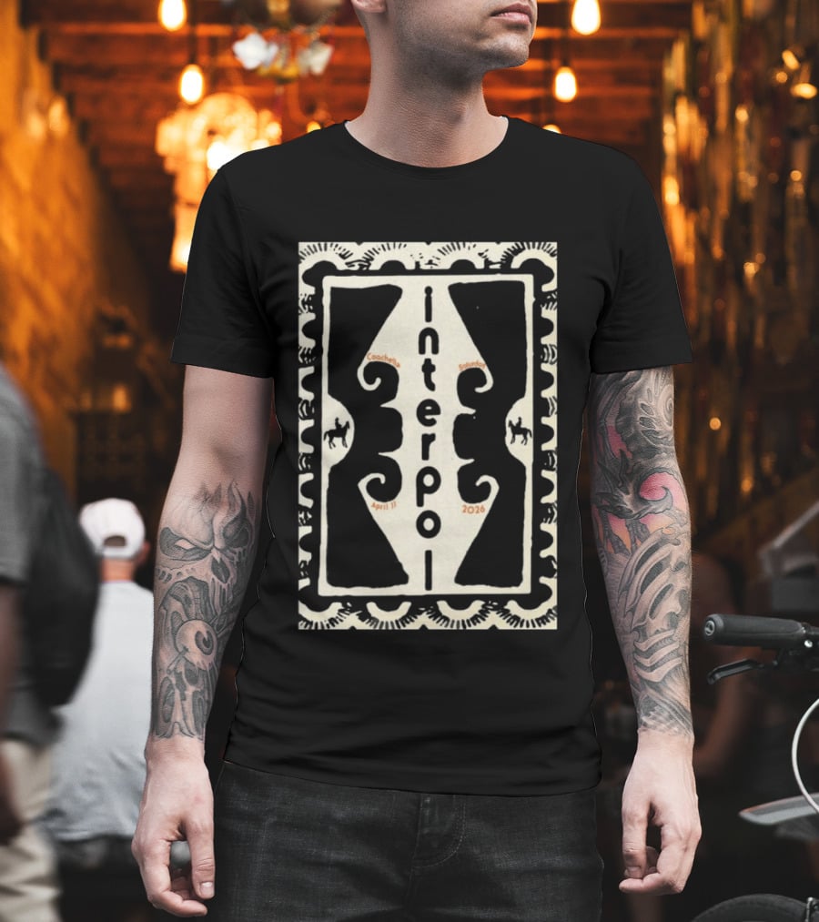 Interpol Saturday April 11 2026 Coachella Indio CA T-Shirt