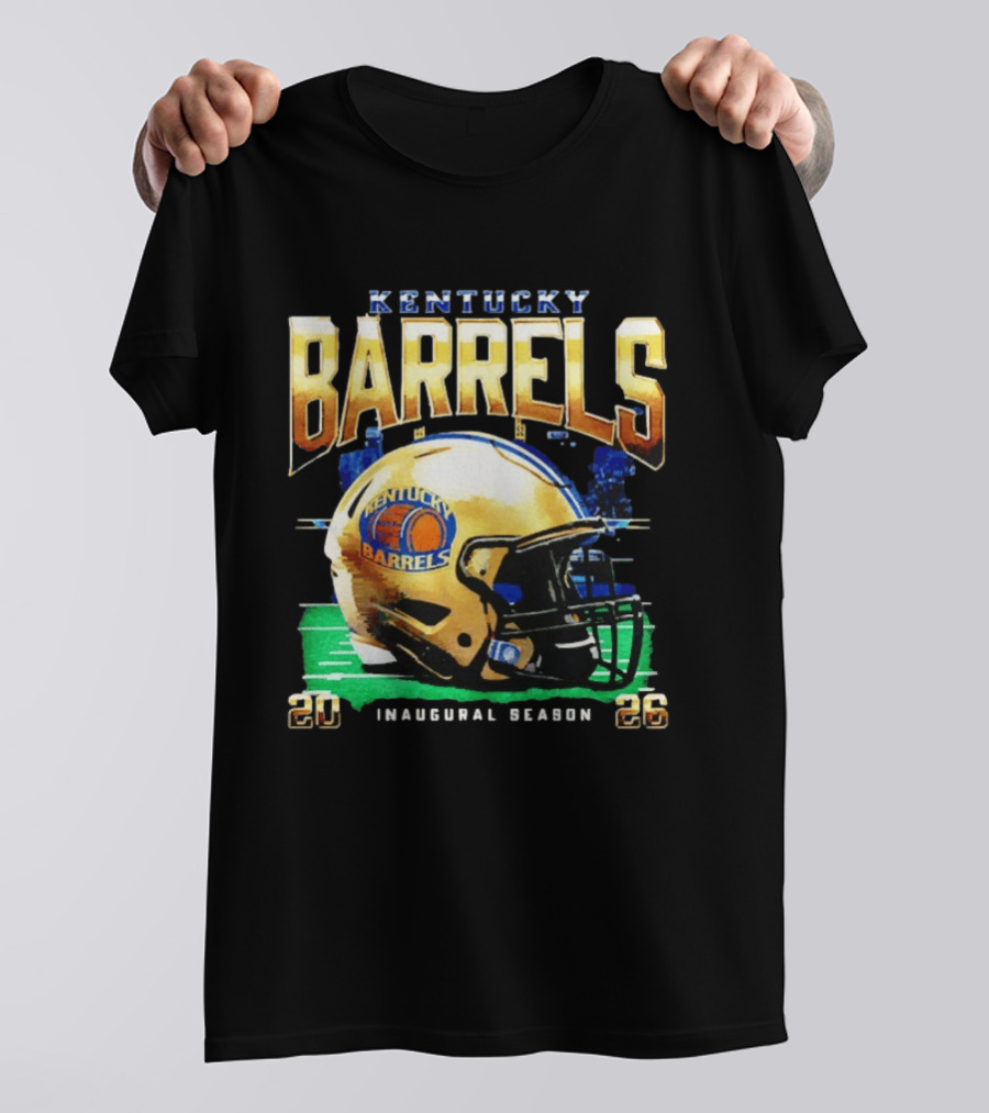 Kentucky Barrels 2026 Inaugural Season Helmet T-Shirt