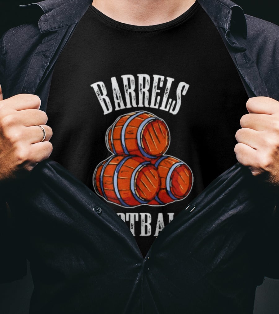 Barrels Football Three Blue Barrels Kentucky T-Shirt