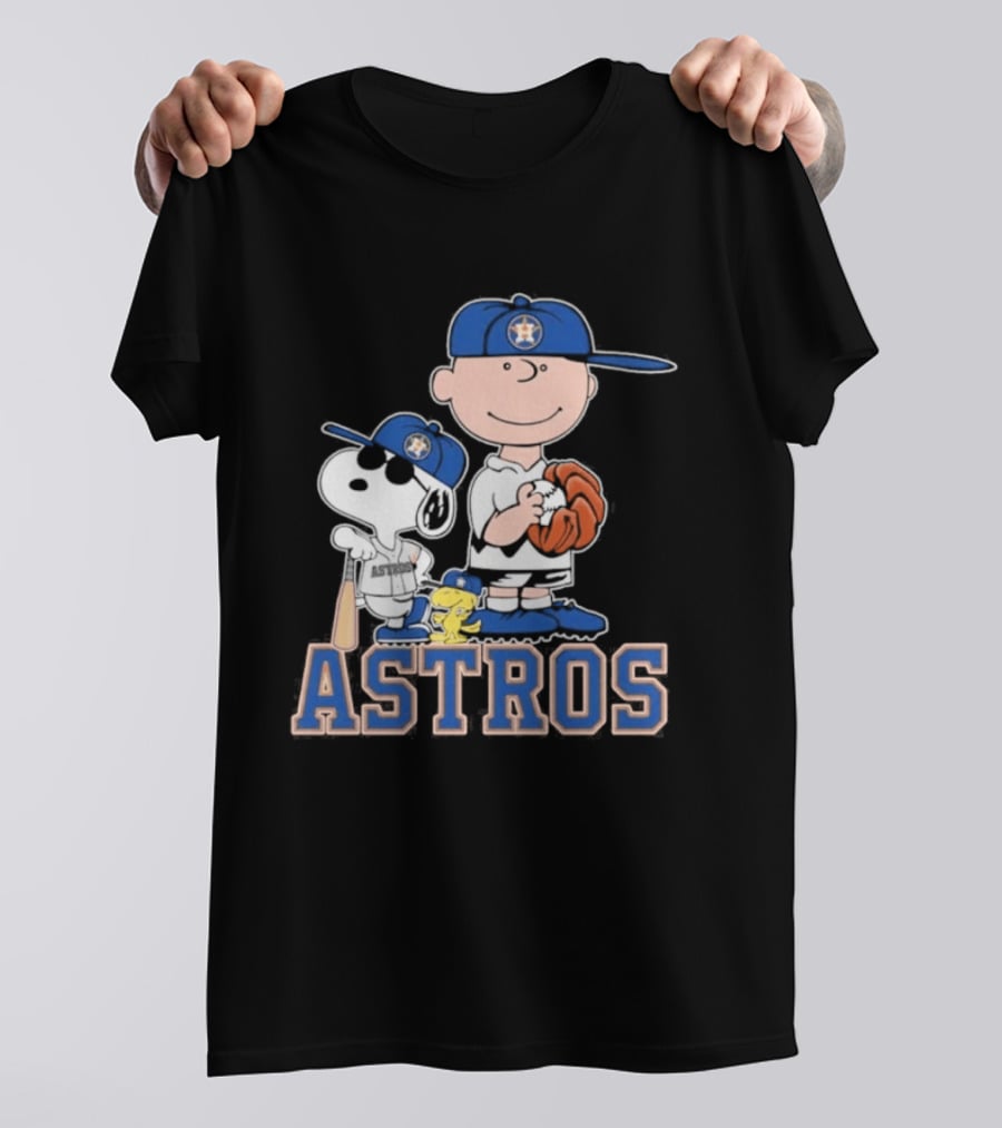 Snoopy Brown Astros Baseball 2026 T-Shirt