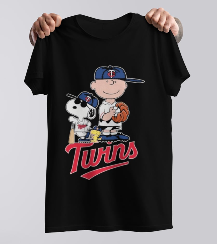 Snoopy 2026 Peanuts Charlie Brown Twins Baseball T-Shirt