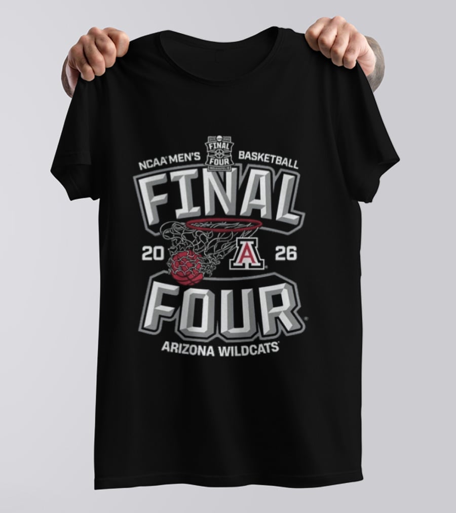 NCAA Men's Basketball Final Four 2026 Arizona Wildcats T-Shirt