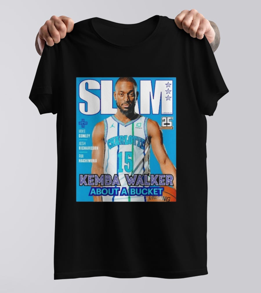 Slam Magazine Kemba Walker Charlotte Hornets About A Bucket Edition T-Shirt