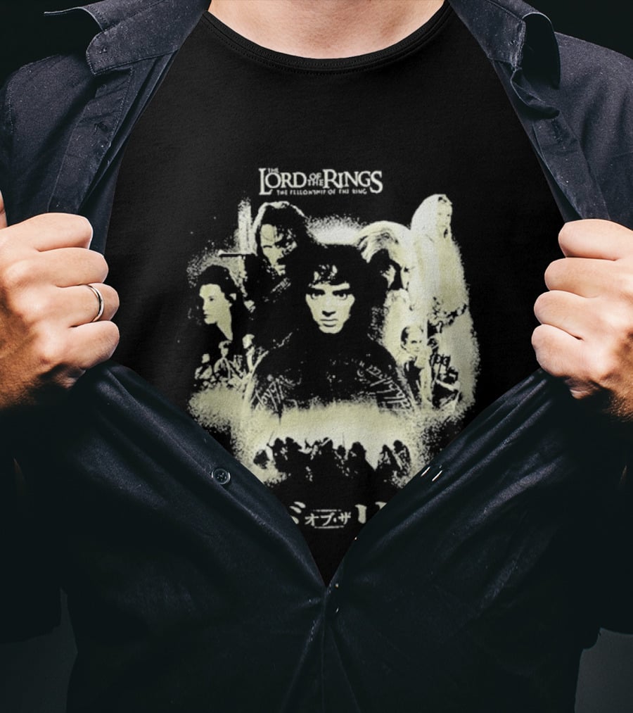 The Lord Of The Rings Fellowship Of The Ring Characters Japanese T-Shirt