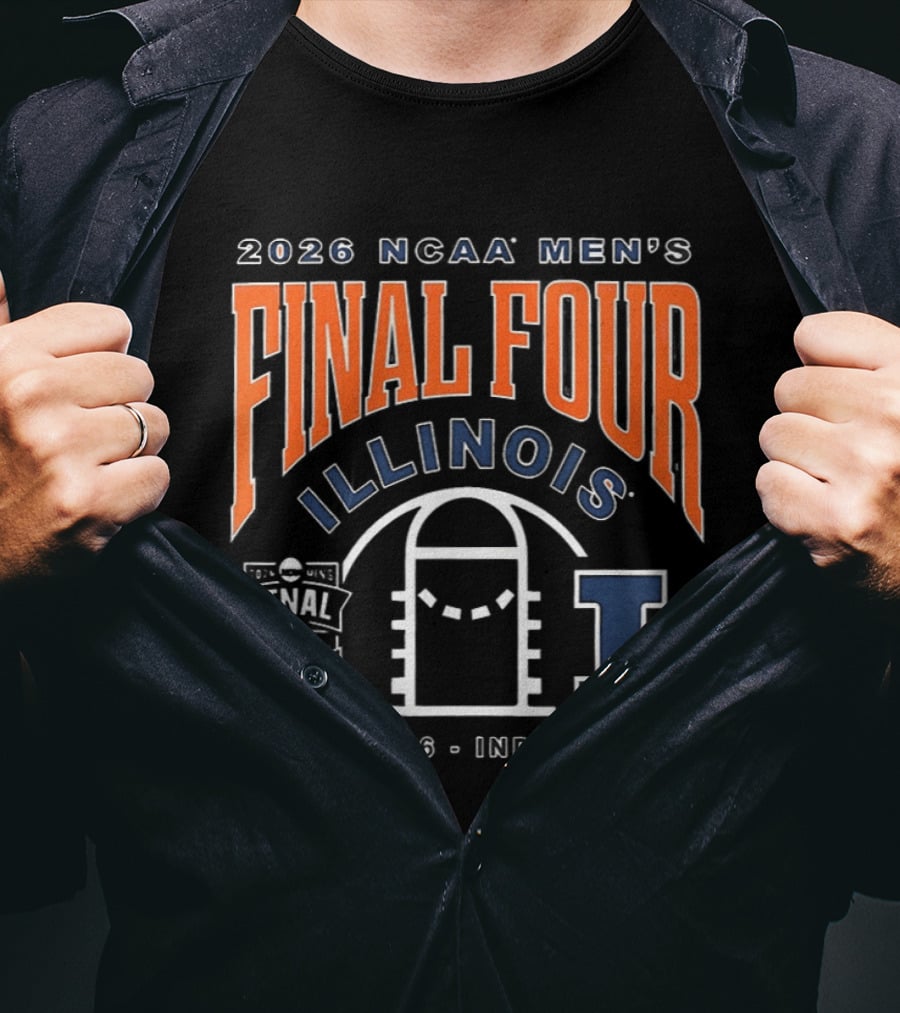 2026 NCAA Men's Final Four Illinois Basketball Indianapolis April 4 6 T-Shirt
