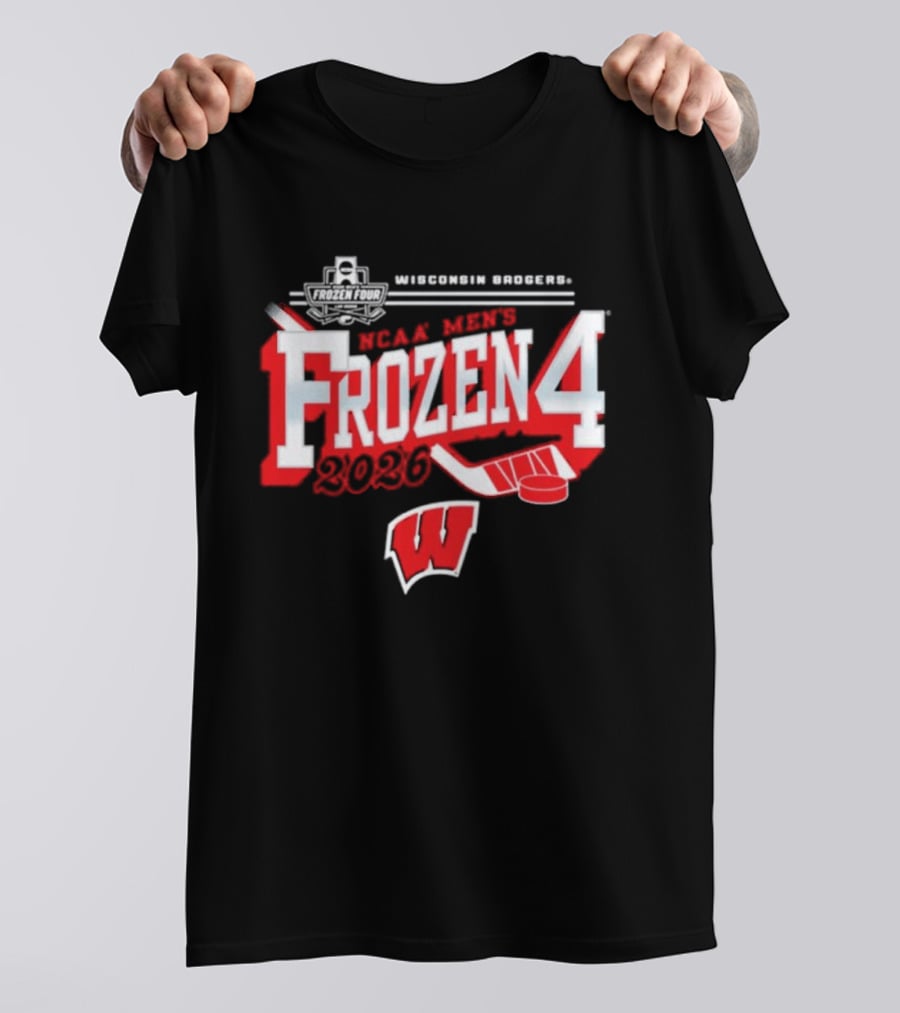 Wisconsin Badgers 2026 NCAA Men's Frozen Four Bound Hockey Tournament T-Shirt