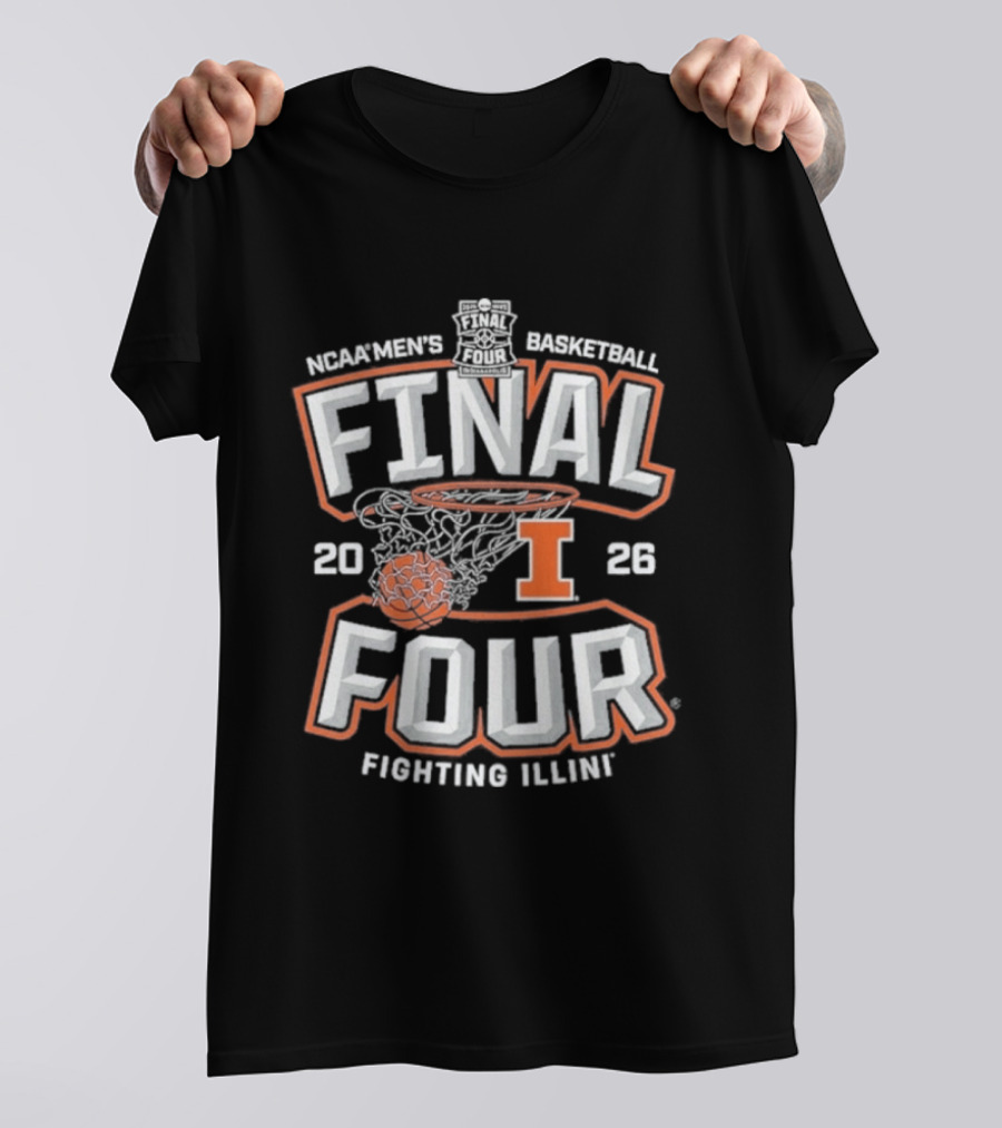 Final Four 2026 Fighting Illinois Basketball T-Shirt
