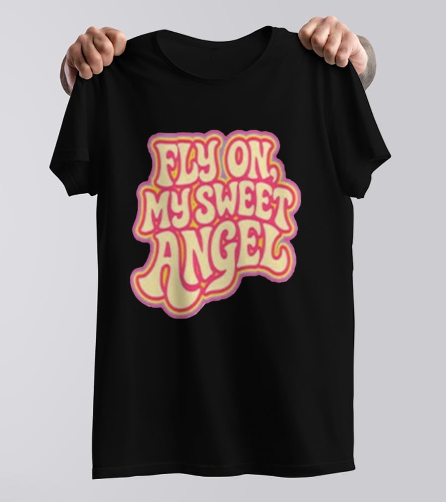 Jimi Hendrix Signed Fly On My Sweet Angel Psychedelic T-Shirt