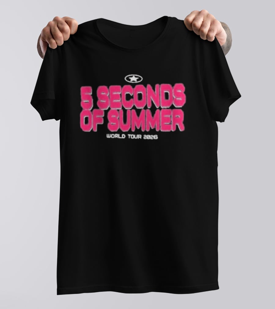 5 Seconds Of Summer World Tour 2023 Everyone's A Star T-Shirt