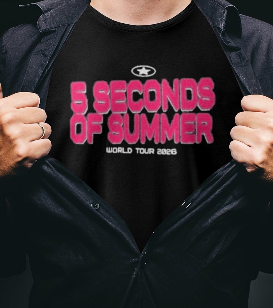 5 Seconds Of Summer World Tour 2023 Everyone's A Star T-Shirt