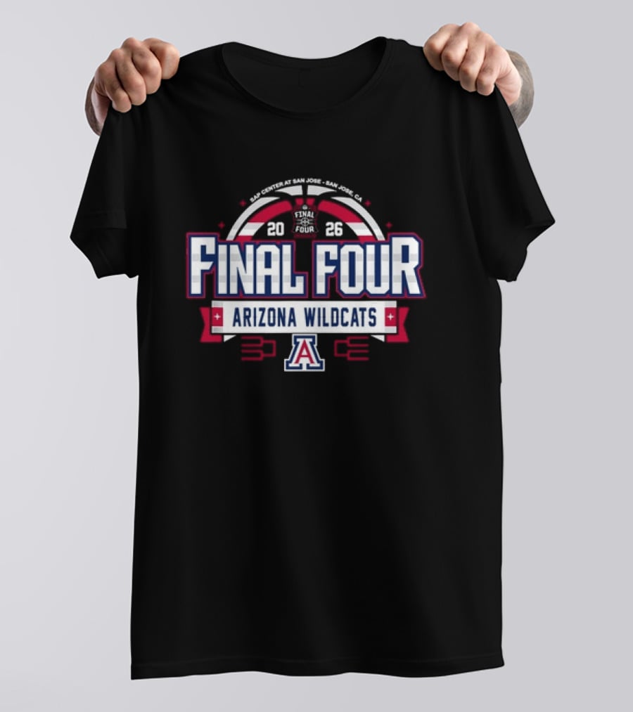 2026 Final Four Arizona Wildcats Basketball Tournament T-Shirt