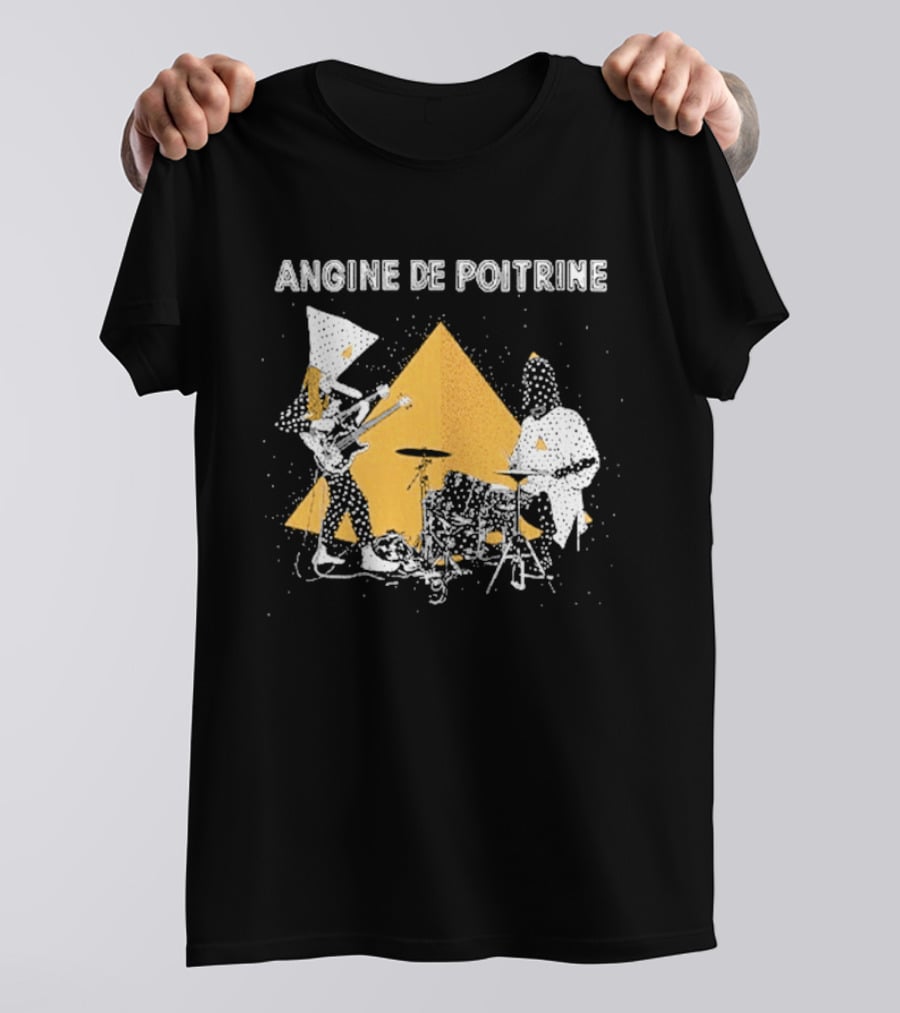 Angine De Poitrine Band Musical Performance With Triangle And Drums T-Shirt