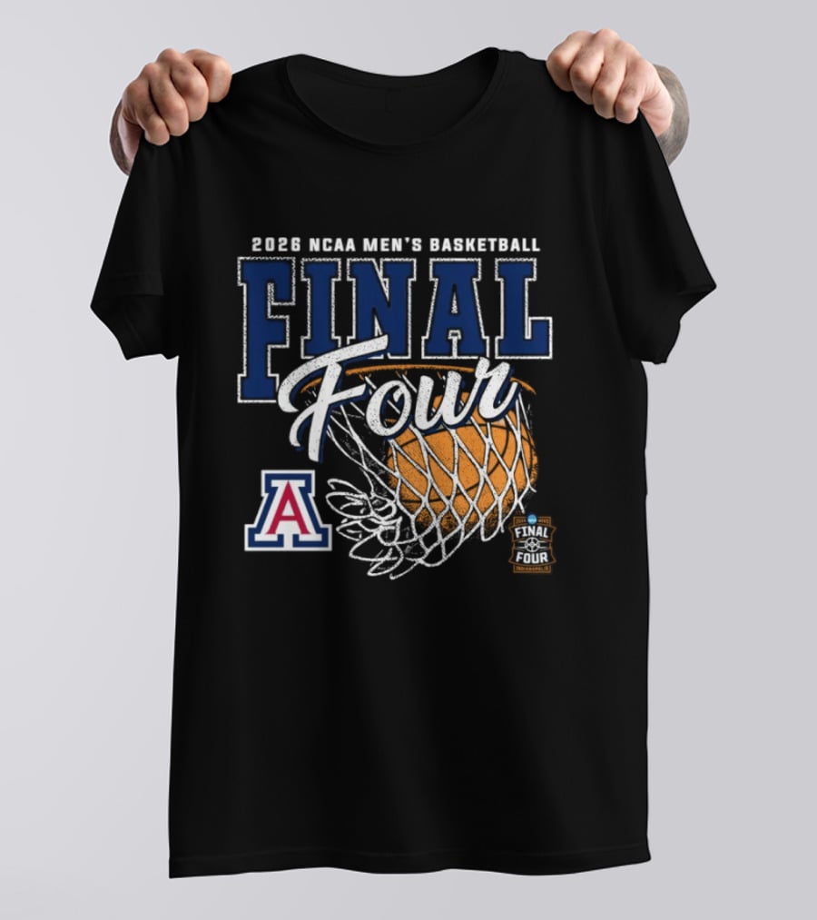 2026 NCAA Men's Basketball Final Four Arizona Wildcats Official Team Gear T-Shirt