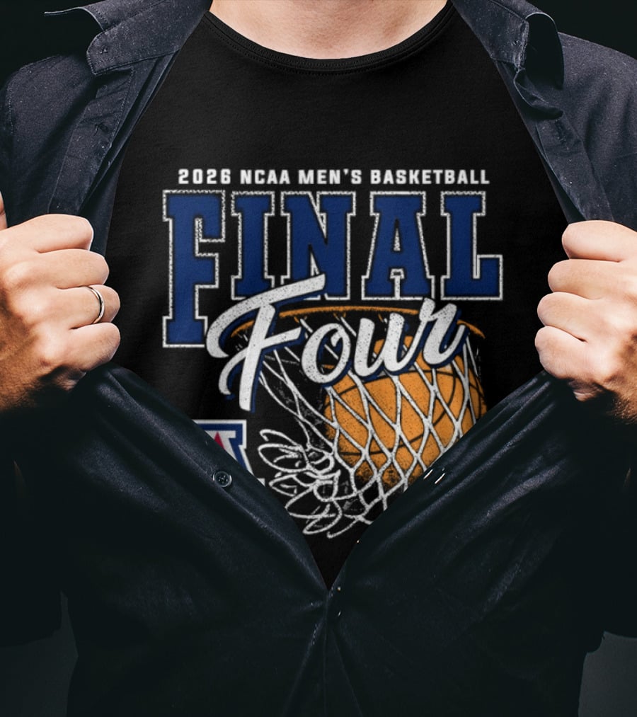 2026 NCAA Men's Basketball Final Four Arizona Wildcats Official Team Gear T-Shirt
