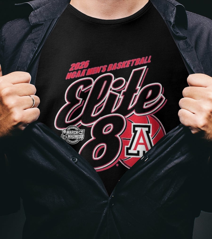 2026 NCAA Men's Basketball Elite 8 Arizona Wildcats T-Shirt