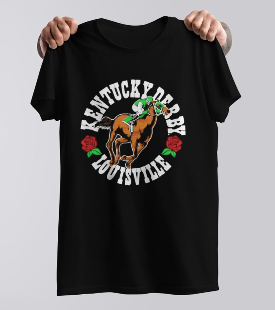 Kentucky Derby Louisville Horse Racing Roses T-Shirt