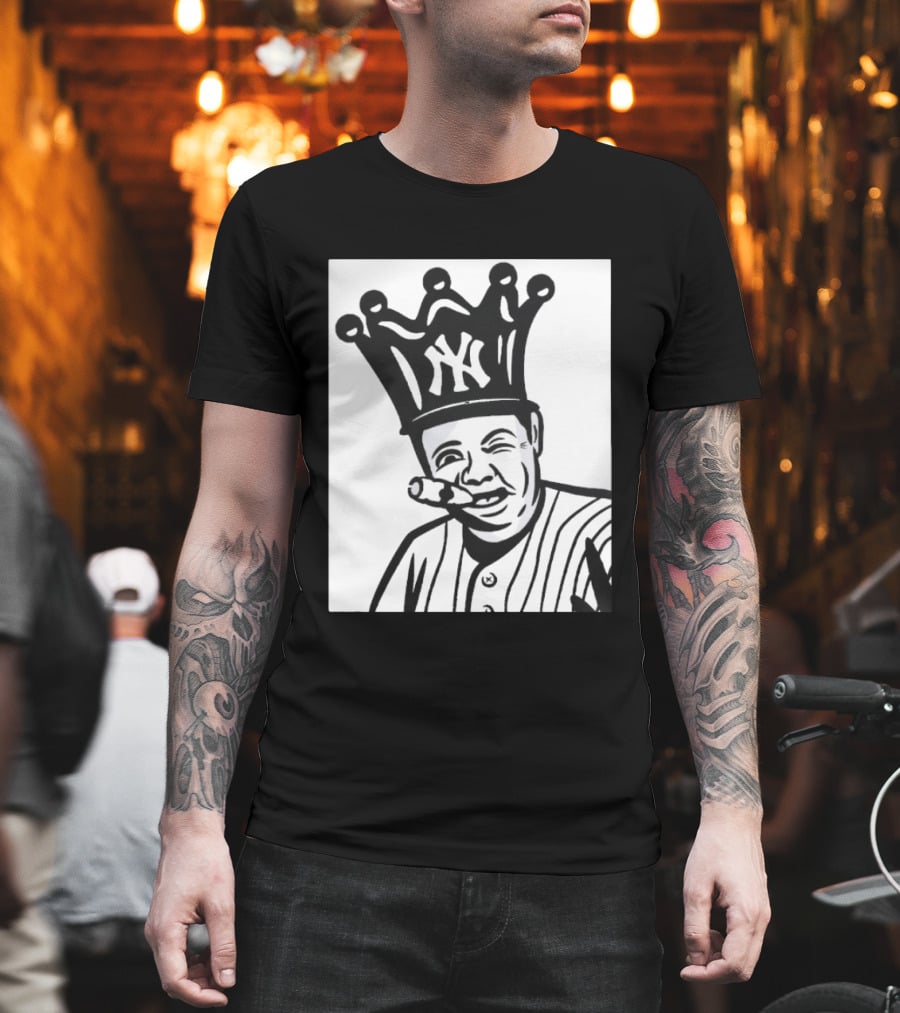 Babe Ruth Cigar Crown NY Yankees Opening Day T-Shirt