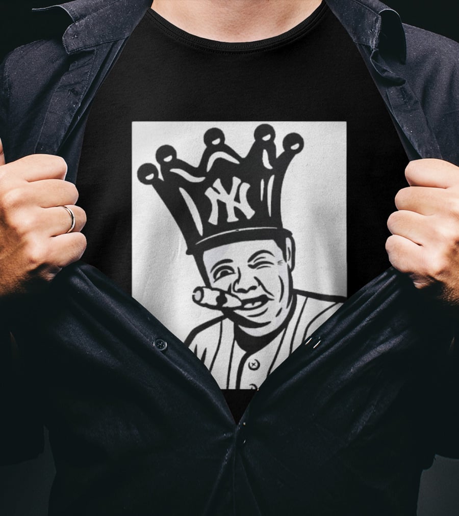 Babe Ruth Cigar Crown NY Yankees Opening Day T-Shirt