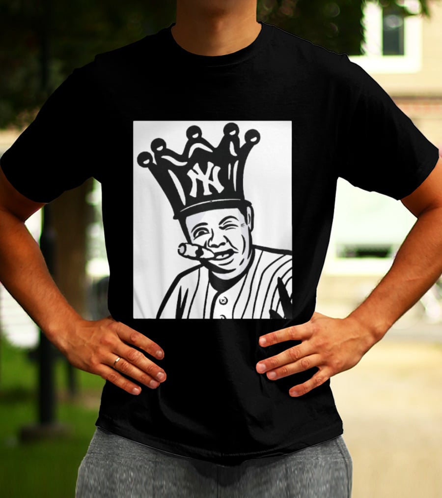 Babe Ruth Cigar Crown NY Yankees Opening Day T-Shirt