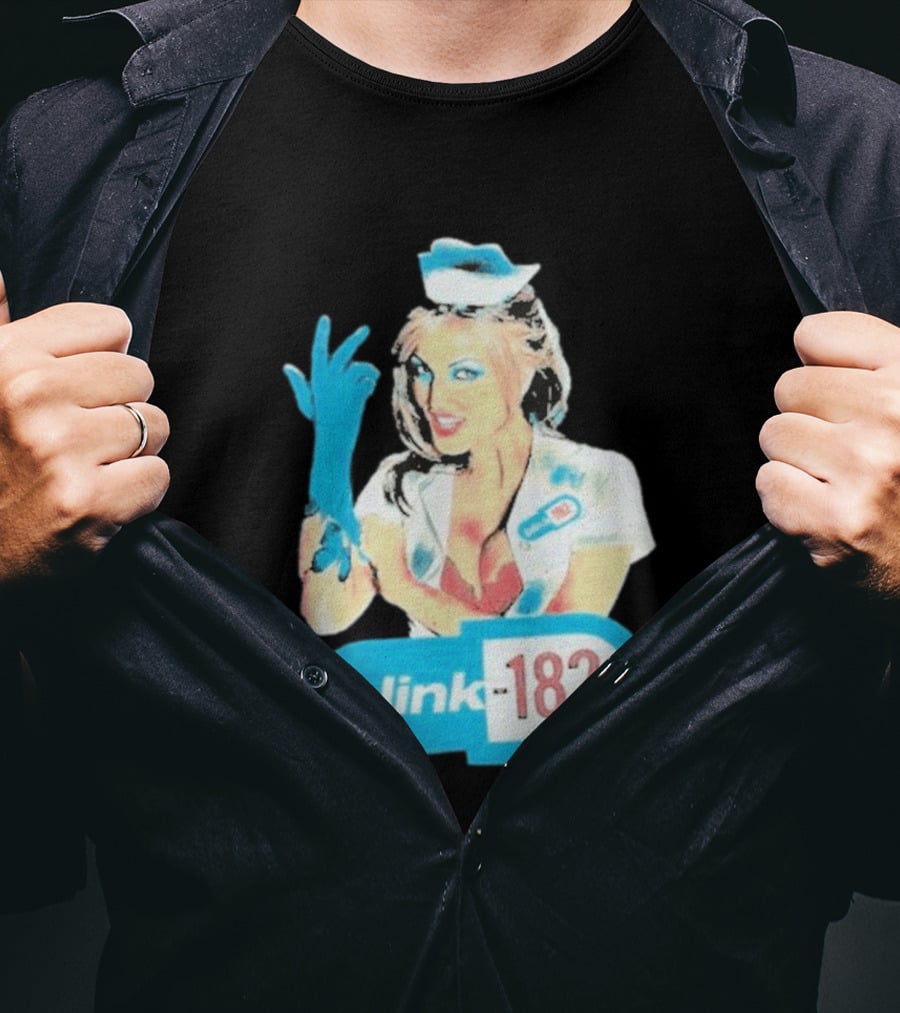 Blink 182 Enema Of The State Nurse Glove T-Shirt