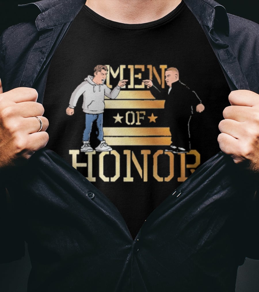 Men Of Honor Stars And Stripes Illustrations T-Shirt