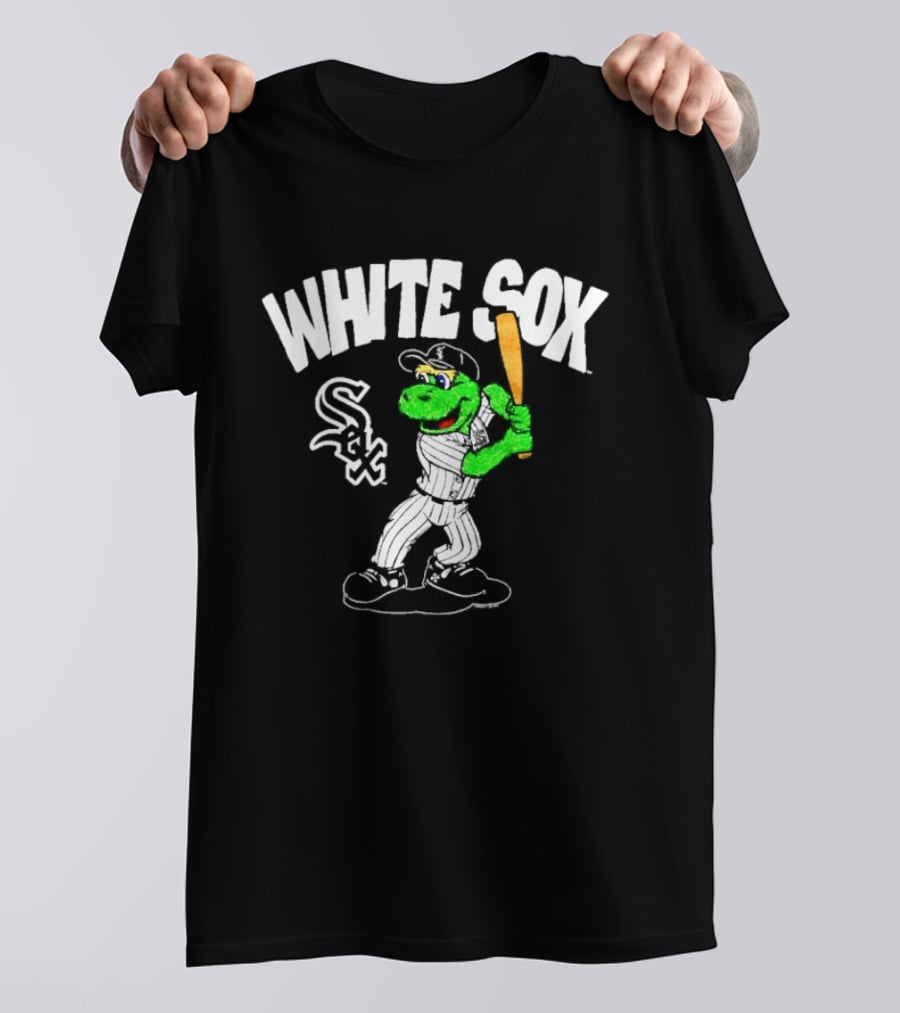 Chicago White Sox Southpaw Mascot Batting Baseball Team T-Shirt