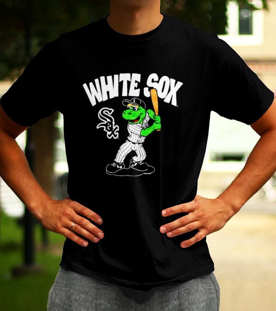 Chicago White Sox Southpaw Mascot Batting Baseball Team T-Shirt