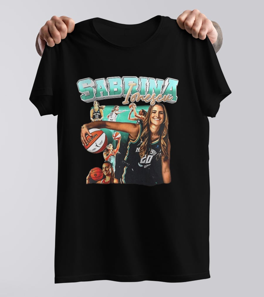 Sabrina Ionescu New York Liberty Basketball WNBA Wilson 20 T-Shirt