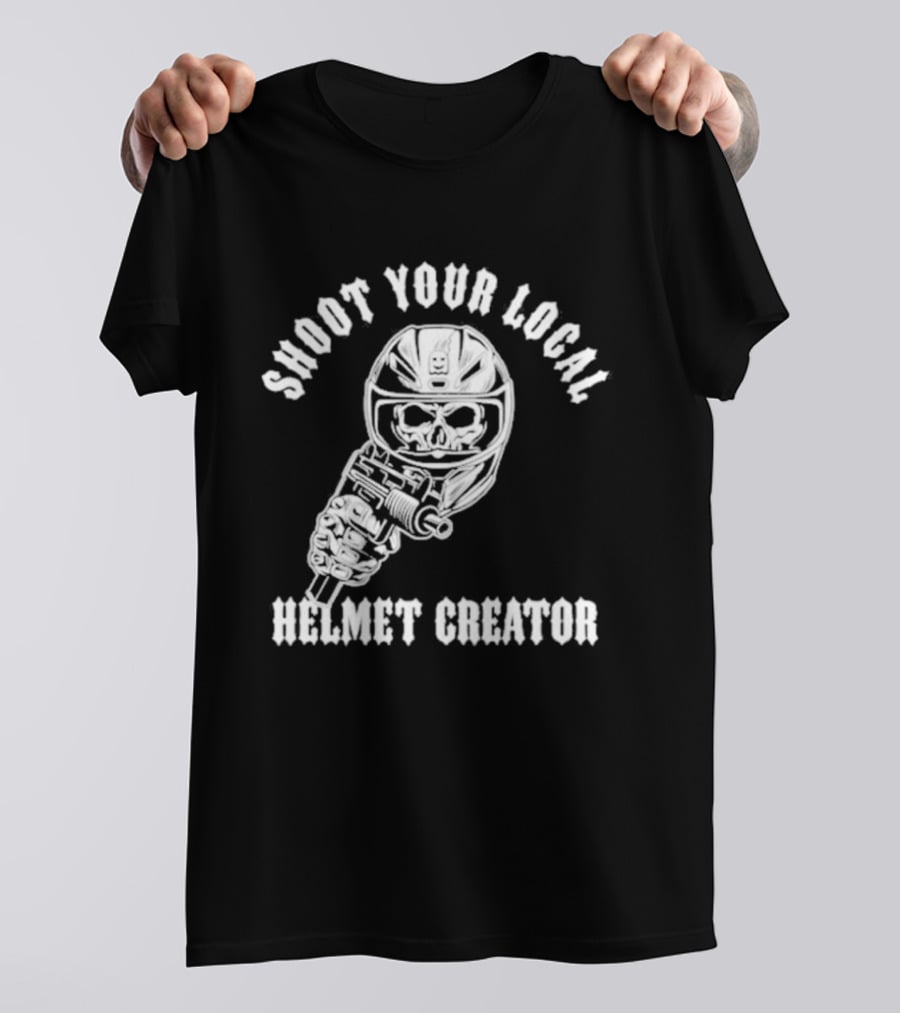 Shoot Your Local Helmet Creator Ghost Racing T-Shirt