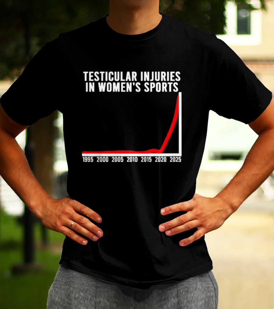 Graphical Humor Testicular Injuries In Women's Sports T-Shirt
