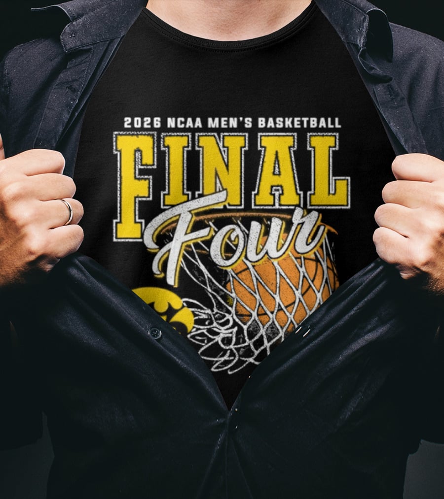 2026 NCAA Men's Basketball Final Four Iowa Hawkeyes Tournament T-Shirt