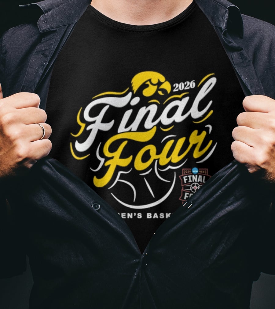 Iowa Hawkeyes 2026 Final Four NCAA Men's Basketball March Madness T-Shirt