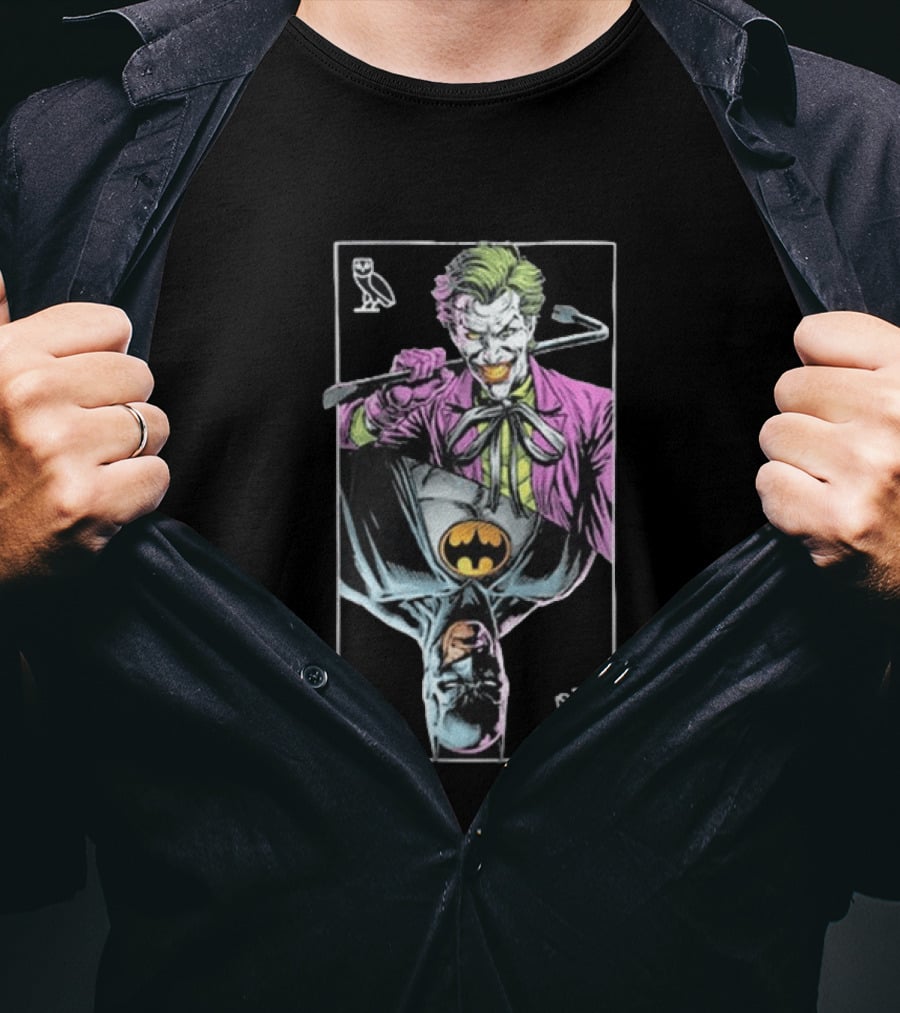 October's Very Own Batman Joker Collaboration Mirror Owls T-Shirt