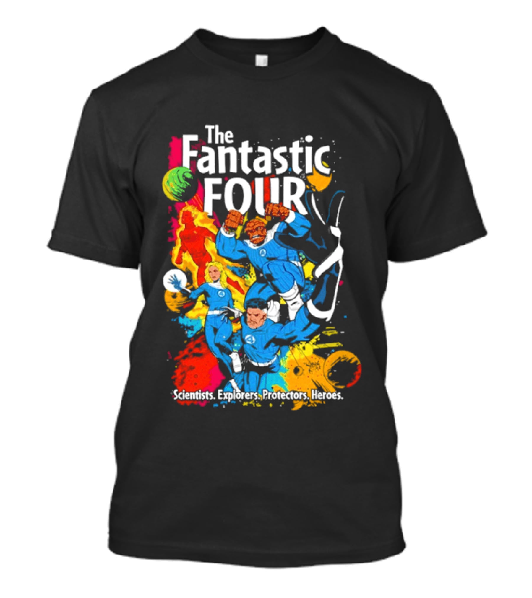 The Fantastic Four Comic Explorers Scientists Innovators Heroes T-Shirt