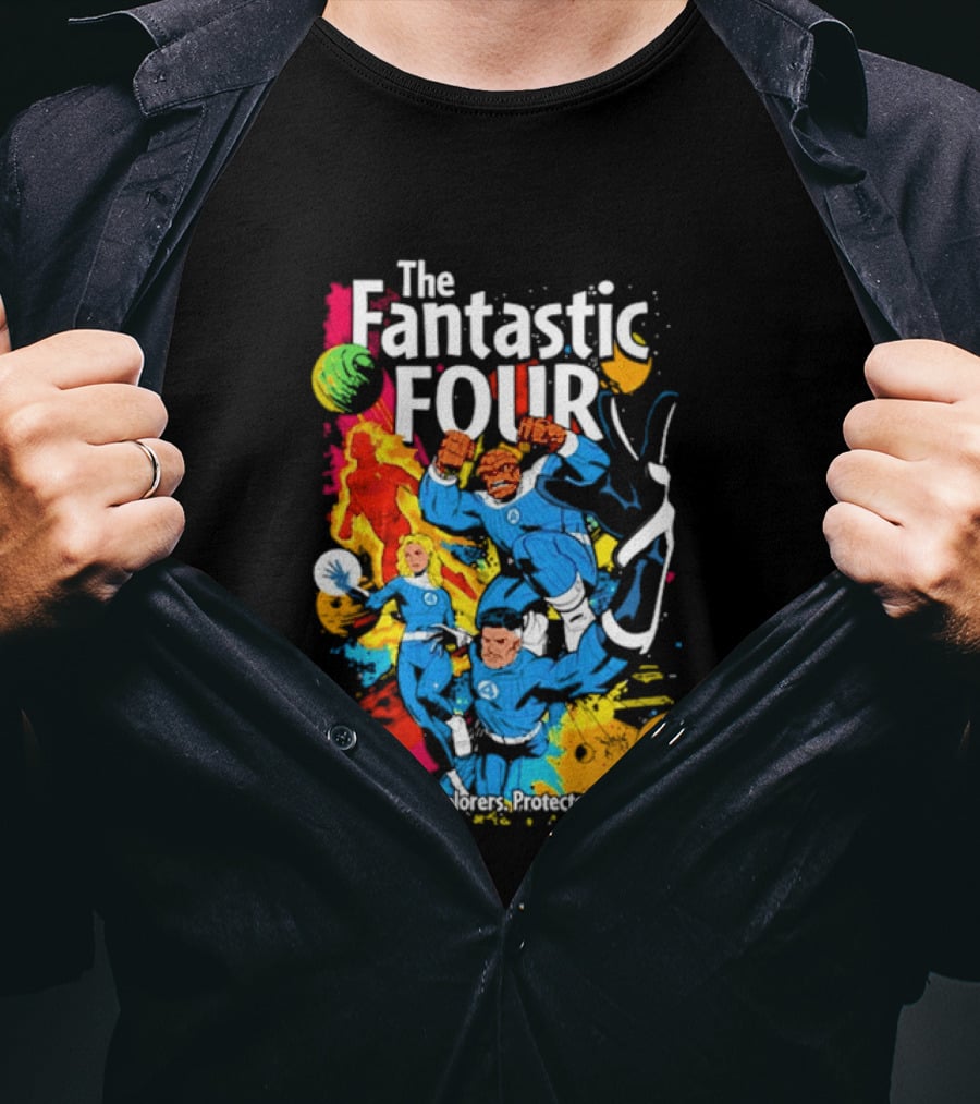 The Fantastic Four Comic Explorers Scientists Innovators Heroes T-Shirt