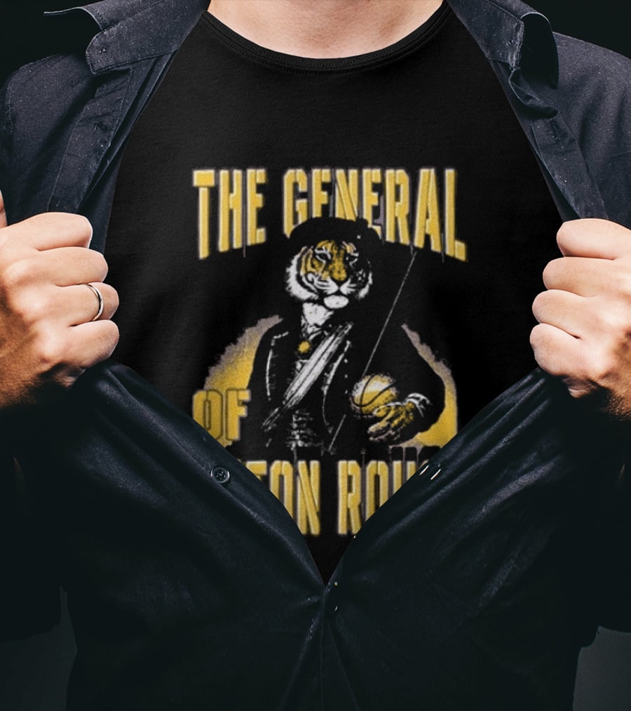The General Of Baton Rouge Pocket Tiger Conductor Baton Rouge T-Shirt