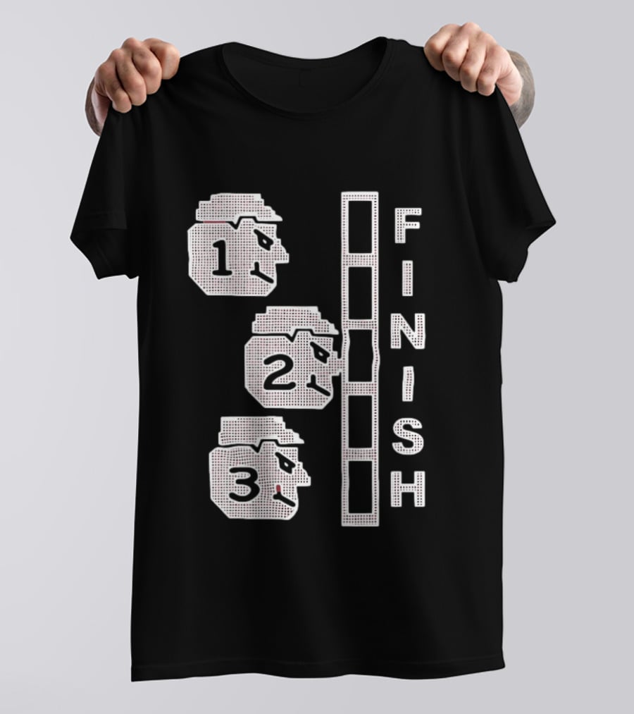 The Great Red Race Cincinnati Reds Finish Line Illustrations T-Shirt