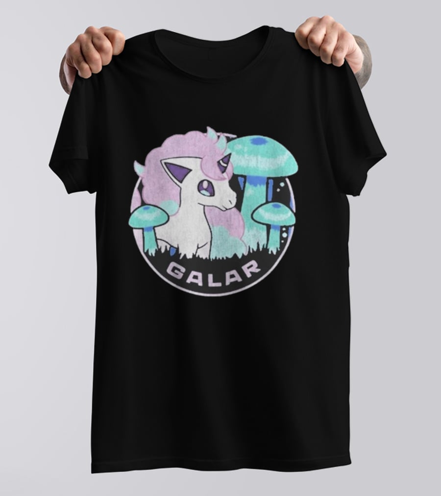 Pokémon Galar Rapidash Pastel Mushroom Adventure T-Shirt