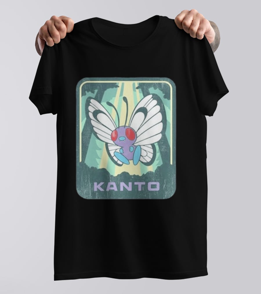 Kanto Explore Pokémon Butterfly Woods Adventure T-Shirt