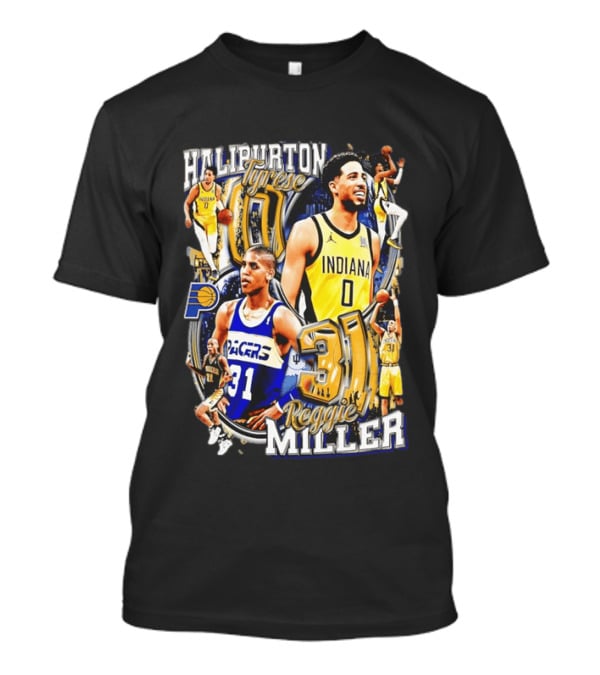 Haliburton Tyrese 0 Indiana Pacers Reggie Miller 31 T-Shirt