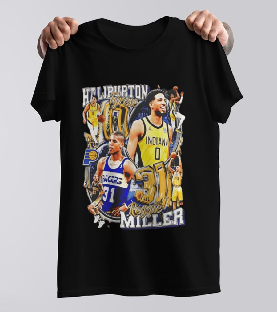 Haliburton Tyrese 0 Indiana Pacers Reggie Miller 31 T-Shirt