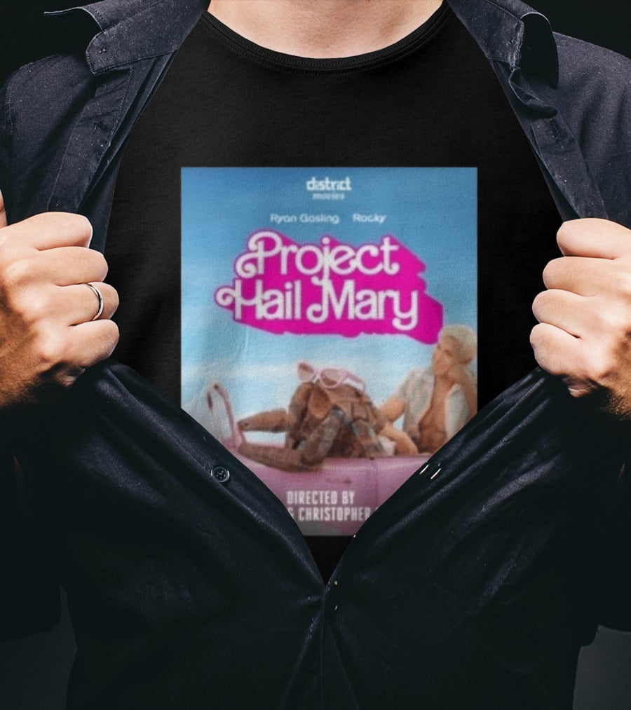 Ryan Gosling Rocky Project Hail Mary Barbie Movie Mashup Directed By Phil Lord Christopher Miller T-Shirt