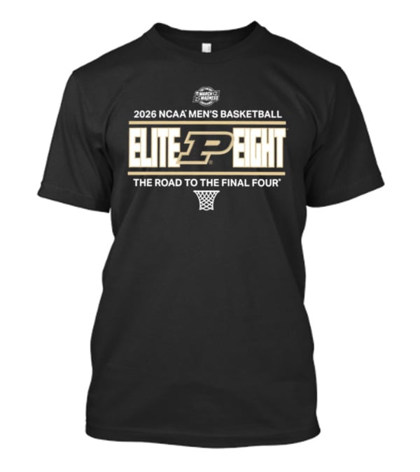 Purdue Boilermakers 2026 NCAA Men's Basketball Elite Eight Road To The Final Four T-Shirt