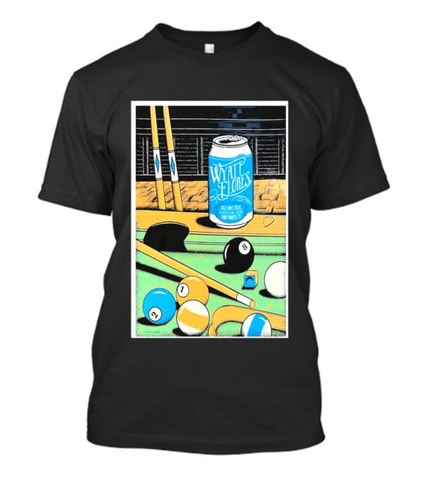 Wyatt Flores March 26 2026 Concert Billy Bob's Texas Pool Table Can T-Shirt