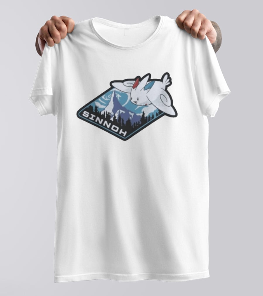 Sinnoh Togekiss Adventure With Mountains And Forest In Pokémon World T-Shirt