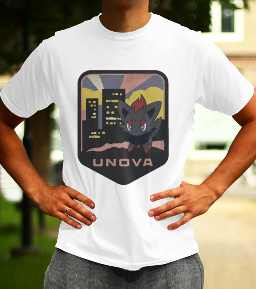 Unova Pokémon Zorua City Nightscape T-Shirt